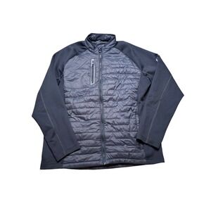 Sunice Puffer Jacket Men's Large Charcoal Gray Insulated Full Zip Outdoor